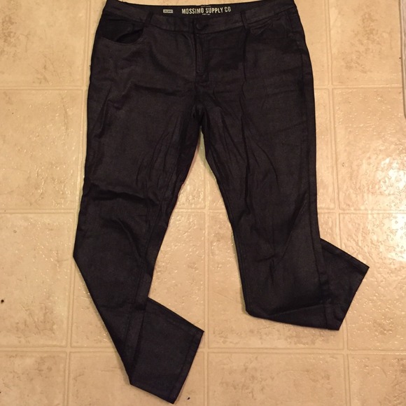 Black Skinny Pants with silver accents