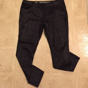 Black Skinny Pants with silver accents