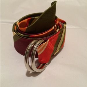 NWT. J. Crew Silk Tie Belt