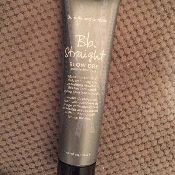 BB straight. Blow dry cream