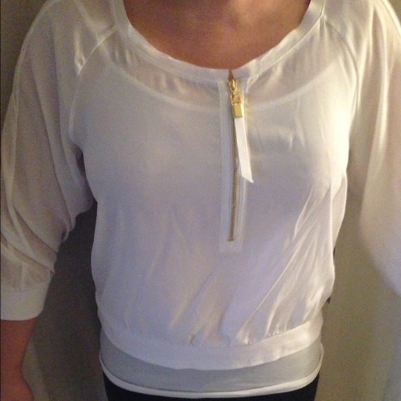 Jennifer Lopez Mixed-Media Top - Women's - Picture 2 of 3