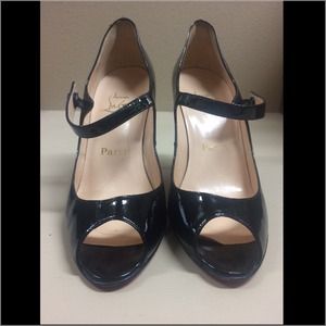 Christian Louboutin Mary Jane Black Sandals