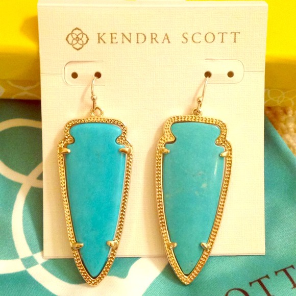 Kendra Scott Jewelry - teal Kendra Scott skylar earrings