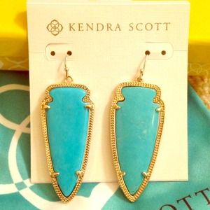 teal Kendra Scott skylar earrings
