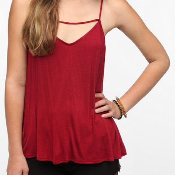 Urban Outfitters Daydreamer LA Red Halter Cami
