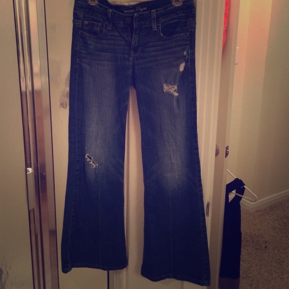 Flair American eagle ripped jeans
