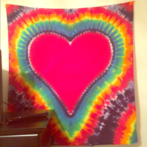 Tie dye tapestry