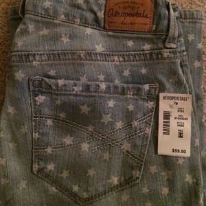 NWT Aeropostale Star Printed Skinny Jeans