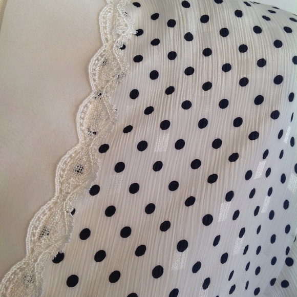 💟NATORI Polka Dot Wrap Short Robe NWT - Picture 3 of 4