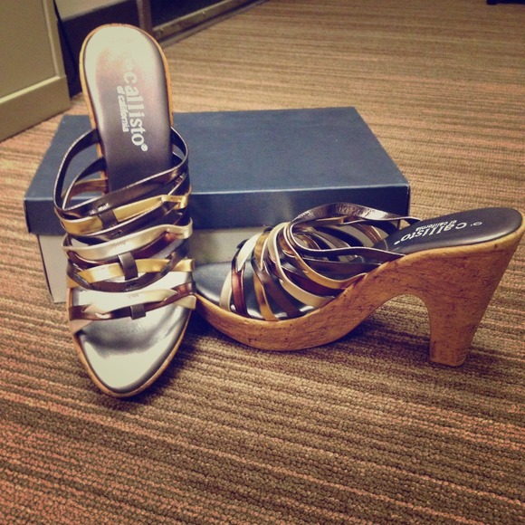 Callisto Multi Metallic heels