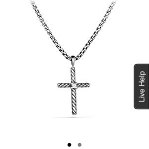 David yurman cable cross necklace
