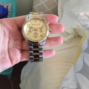 Michael Kors gold and silver watch