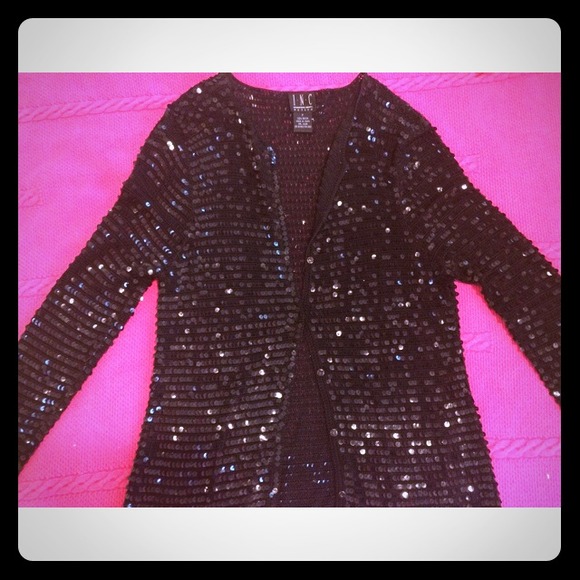 Black sequin cardigan