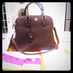 Sold Tory Burch Robinson Pebbled Dome Satchel