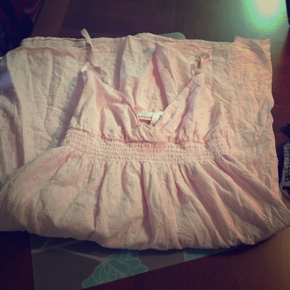 Pink cotton summer dress