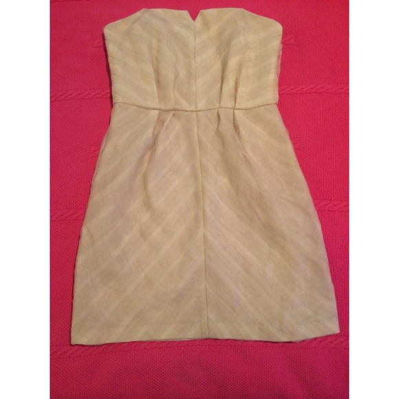Creme BCBGeneration strapless dress