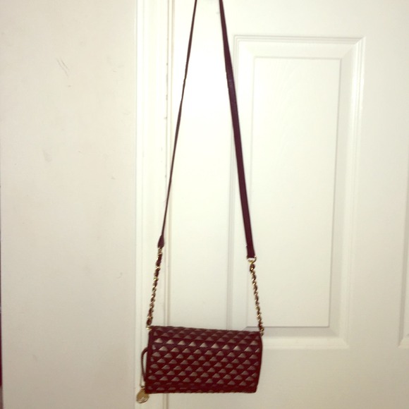 Black/gold Big Buddha cross body purse
