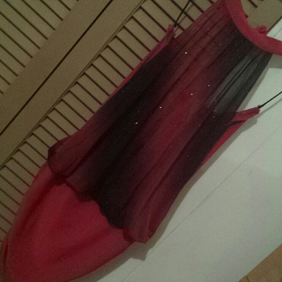 Red party dress