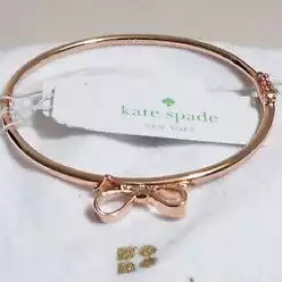 Kate Spade Rose Gold Bow Bracelet