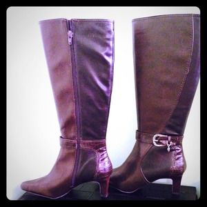 Two toned brown boots #NWOT