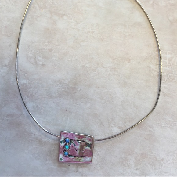 Silpada Choker with opal stones