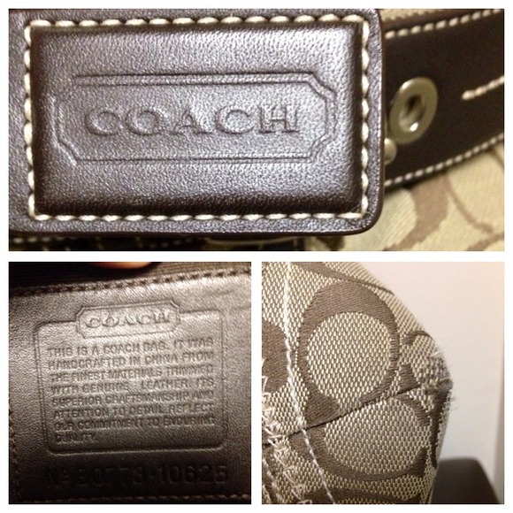 Sold. 💯Coach Brown Signature Soho Satchel - Picture 3 of 4