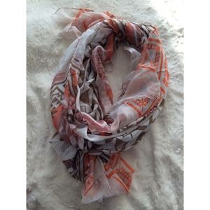 Aztec patterned scarf