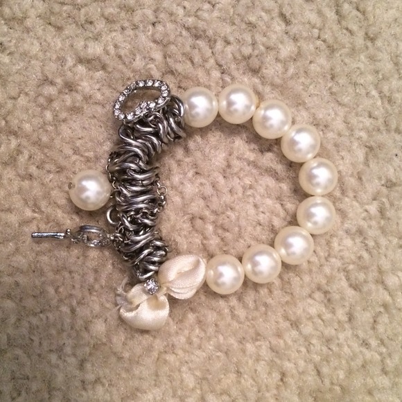Faux pearl bracelet