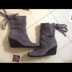 Mid-Calf Wedge Boot