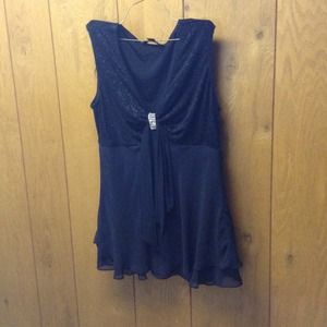 Black top with rhinestones