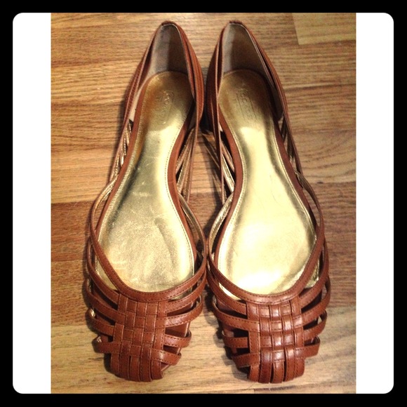 Coach Lottie Flats - tan