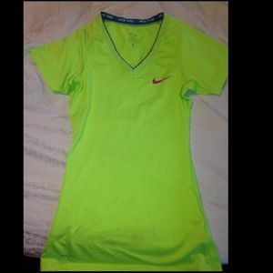 Lime Nike Dri Fit Shirt