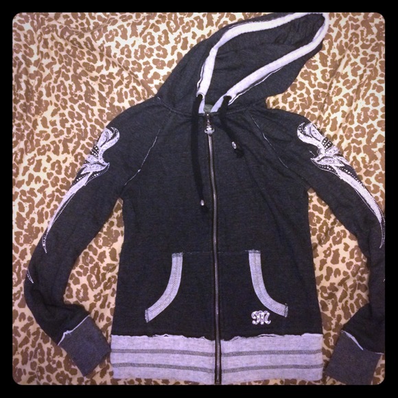 Miss me zip up hoodie