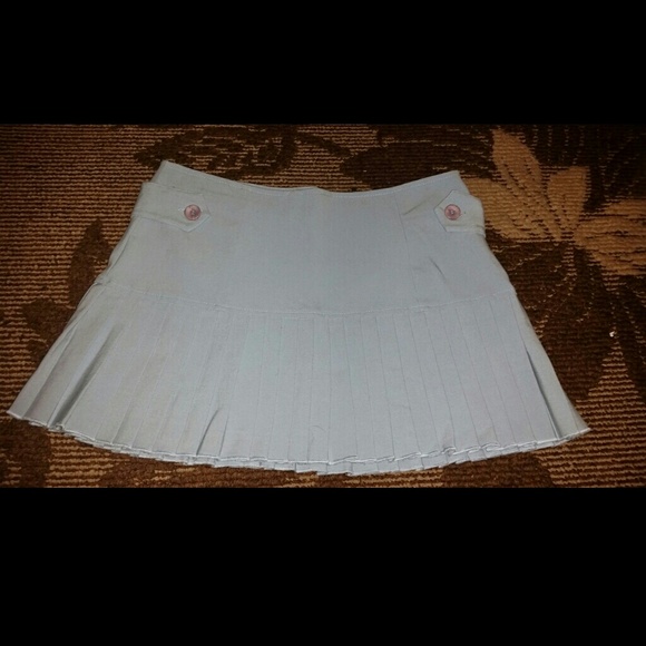 XOXO Pleated Baby Blue Skirt