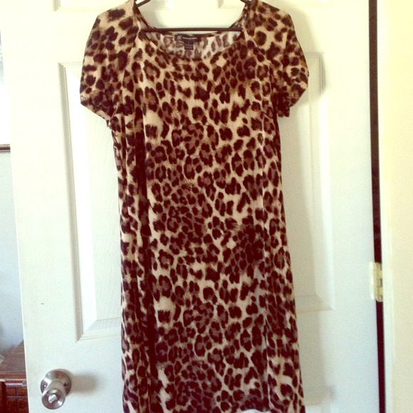 Cute Chetah print dress .