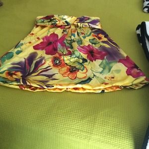 Silky bubble dress. Vibrant colors.