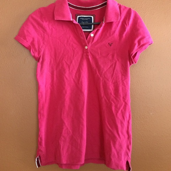 🎀 pink American eagle polo 🎀 - Picture 1 of 3