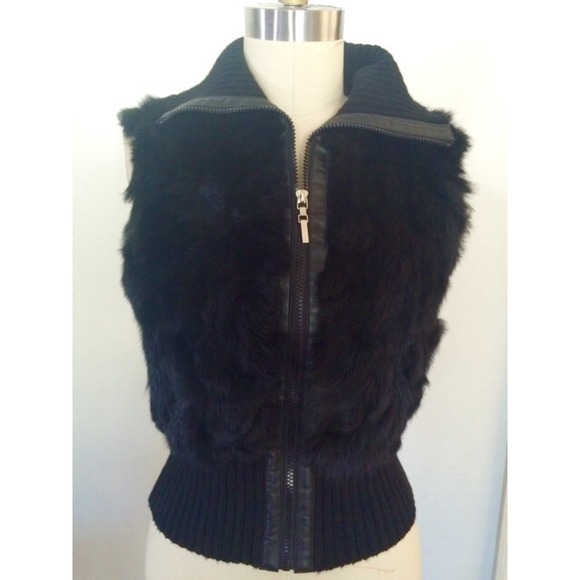 Fur & Knit Vest.