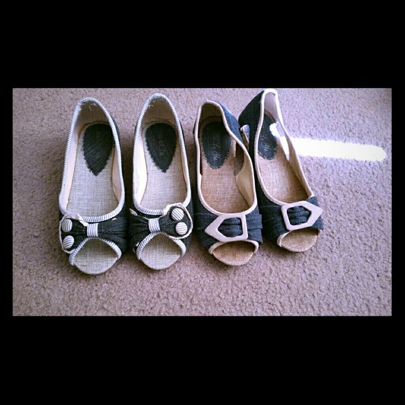 -ON HOLD- 2 Pairs of Cute denim Flats!