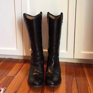 Frye Melissa button leather riding boots
