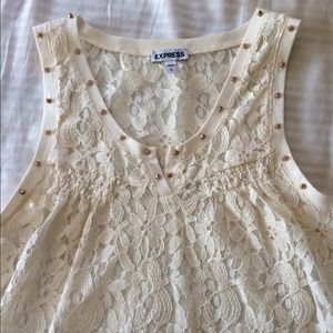 Express Lace Sleeveless Top