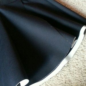 Zara Skirts - ZARA Black Skirt with White Underside size M NWT Zara Skirts - ZARA Black Skirt with White Underside size M NWT