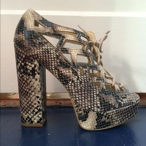 Snakeskin Heels