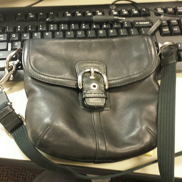 SALE today only!!  Auth leather Coach crossbody