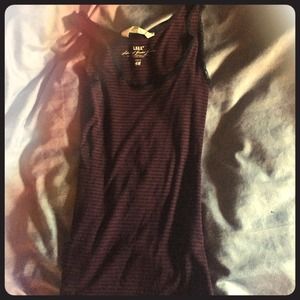 Maroon and blue tank top