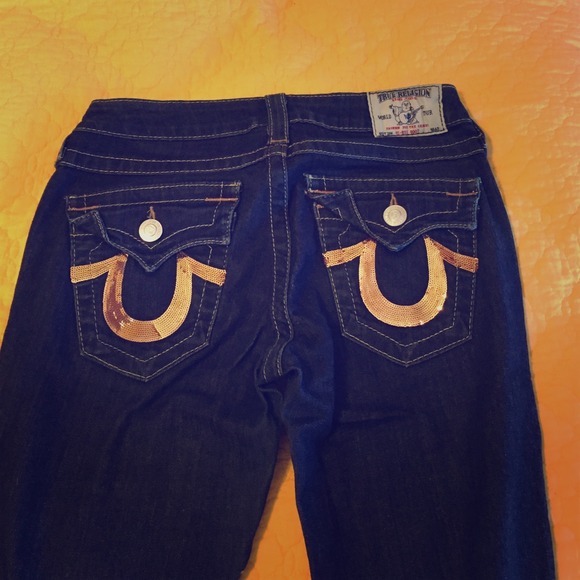 True Religion Jeans, Size 26, Gold