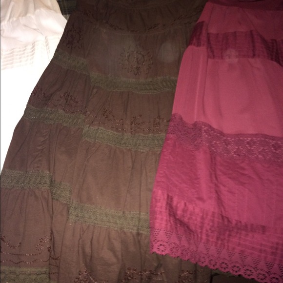 Bundle of bohemian style skirts, light weight