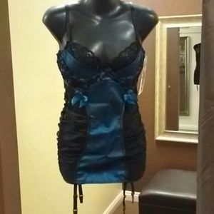 Sexy Satin & Lace Chemise