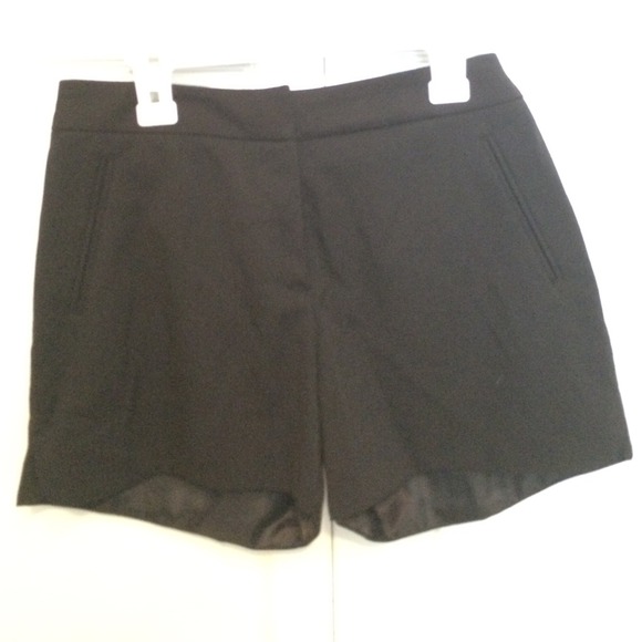 Black High-Waisted Dress Shorts