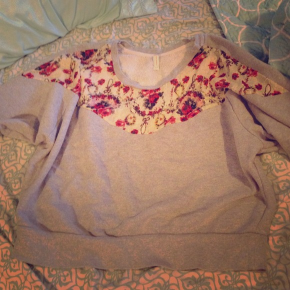 Free People sweatshirt with lace